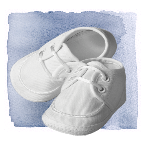 Gaberdine-Tie-Shoe-5GBBASH Gaberdine white cotton shoe with ties 00-3 sizes