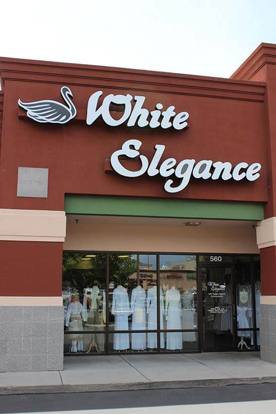 White Elegance Orem Utah White Elegance LDS Clothing Store in Orem, Utah for modest temple dresses, blessing outfits, modest bridal gowns, and pioneer trek costumes