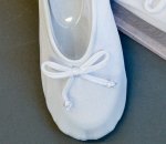 white women's satin slipper lds temple