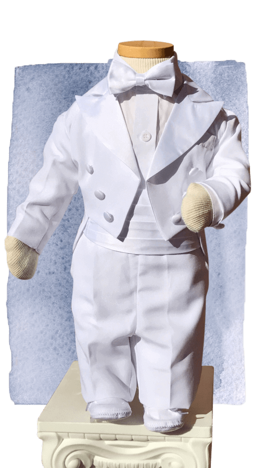 boys-tux.png Front - White boys tuxedo for LDS temple weddings - Childrens bridal clothing