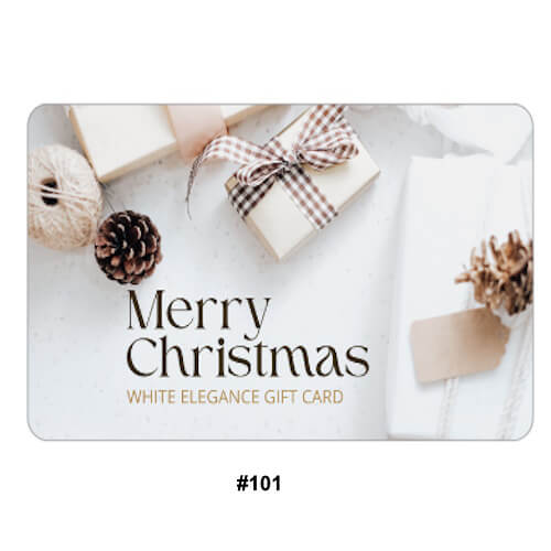 Christmas online gift card White Elegance Gift Cards – The perfect gift for any occasion, available in holiday and special occasion designs.