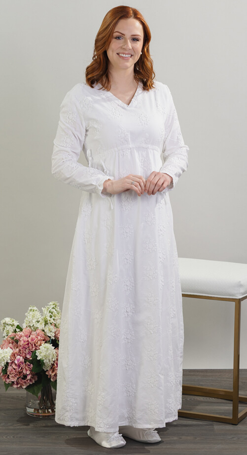 Winnegeg empire waist cotton 3D fabric lds temple pockets Winnipeg - Image 1