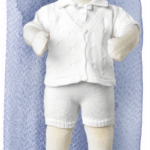 Short pant white cuddle up baby boy knit set nb-18mn LDS blessing christening burial