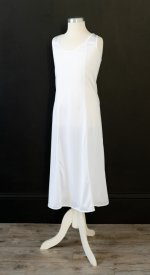 Simple White LDS Baptism Slip communion modesty girls dress slip