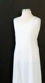 White Girls Slip LDS baptism communion modesty slip