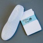 Lace patter white knee highs lds temple