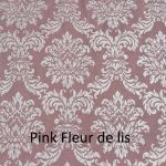 Pink and silver LDS garment bag with zippered compartments and top handles