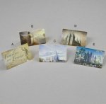 LDS temple recommend holders all temples with a picture and chad Hawkins paintings