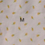 Spring cottage little yellow flowers waist apron with pockets