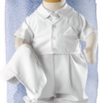 Suited Up baby boy LDS blessing outfit - White Elegance christening