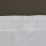 Men's personalized LDS temple envelope all white embroidered