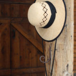 Women's pioneer straw hat costume trek sun hat