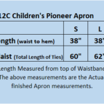 Children's Colored Apron #4612C