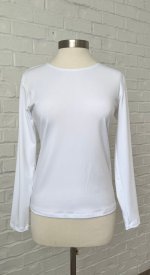 Long sleeve white t for lds temple