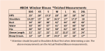 Windsor blouse size chart