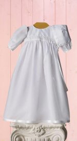 Preemie white dress 2lb and 4lb blessing christening burial dress with bonnet