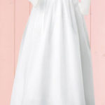 Sweet Pea long white baby blessing dress nb-6mn