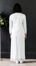 All white lace Dublin skirt and blouse set back petite regular and tell lengths