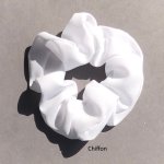 White Chiffon scrunchie LDS temple