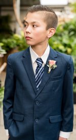 5pc boys suit several colors and wide variety of sizes perfect for church baptism communion and weddings