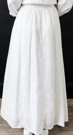 Barcelona LDS temple dress close up on embroidery