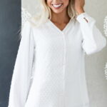 Catalina white lds temple blouse plus size