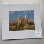 LDS Temple photograph with decorative matte - LDS Bridal Wedding Gifts