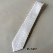 White Diamond Tie #3003 - LDS Temple Clothing