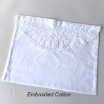 Embroidered cotton coordinating envelope for Mormon LDS temple