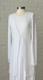 Essex white lace vest