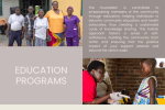 Education Programs – Empowering communities through knowledge sharing and sustainable health advocacy.