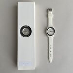 White Temple Watch – Elegant LDS watch with a white silicone band, stainless steel bezel, and temple image dial.
