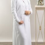 White pointelle sweater for lds temple outfit