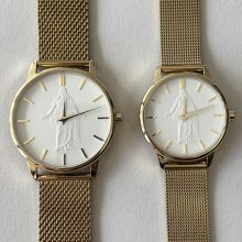 Christus watch men and women's gold rose gold stainless steel adjustable band LDS temple use Christian