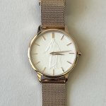 Christus watch men and women's gold rose gold stainless steel adjustable band LDS temple use Christian